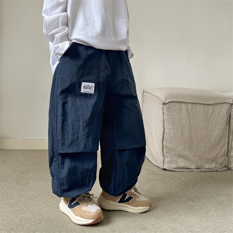 Modne ležerne vodootporne hlače za 2024. Bebe široke Cargo Nylor dječje trenirke Pantalones Informales Teenager Kids