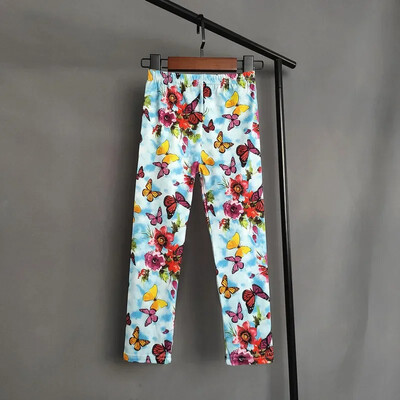 Sweet Girl Tajice s printom Dječje djevojčice Uske duge hlače Dječje proljeće ljeto Ležerne rastezljive uske pencil hlače Dječja odjeća