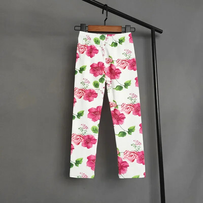 Sweet Girl Tajice s printom Dječje djevojčice Uske duge hlače Dječje proljeće ljeto Ležerne rastezljive uske pencil hlače Dječja odjeća