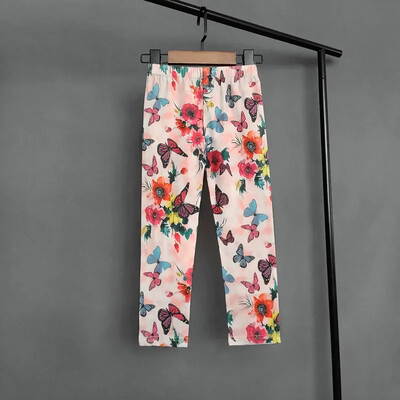 Sweet Girl Tajice s printom Dječje djevojčice Uske duge hlače Dječje proljeće ljeto Ležerne rastezljive uske pencil hlače Dječja odjeća