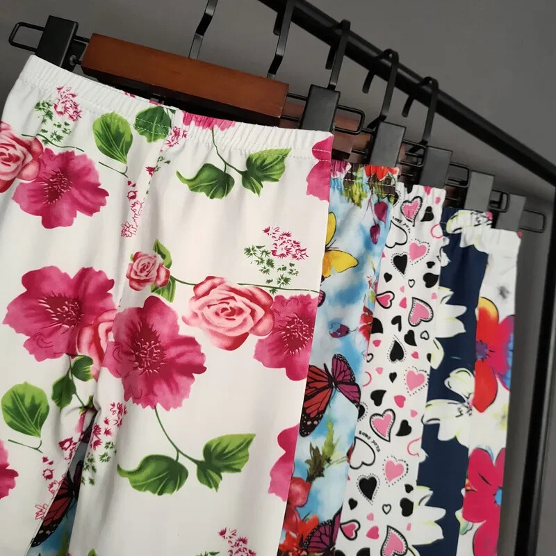 Sweet Girl Tajice s printom Dječje djevojčice Uske duge hlače Dječje proljeće ljeto Ležerne rastezljive uske pencil hlače Dječja odjeća