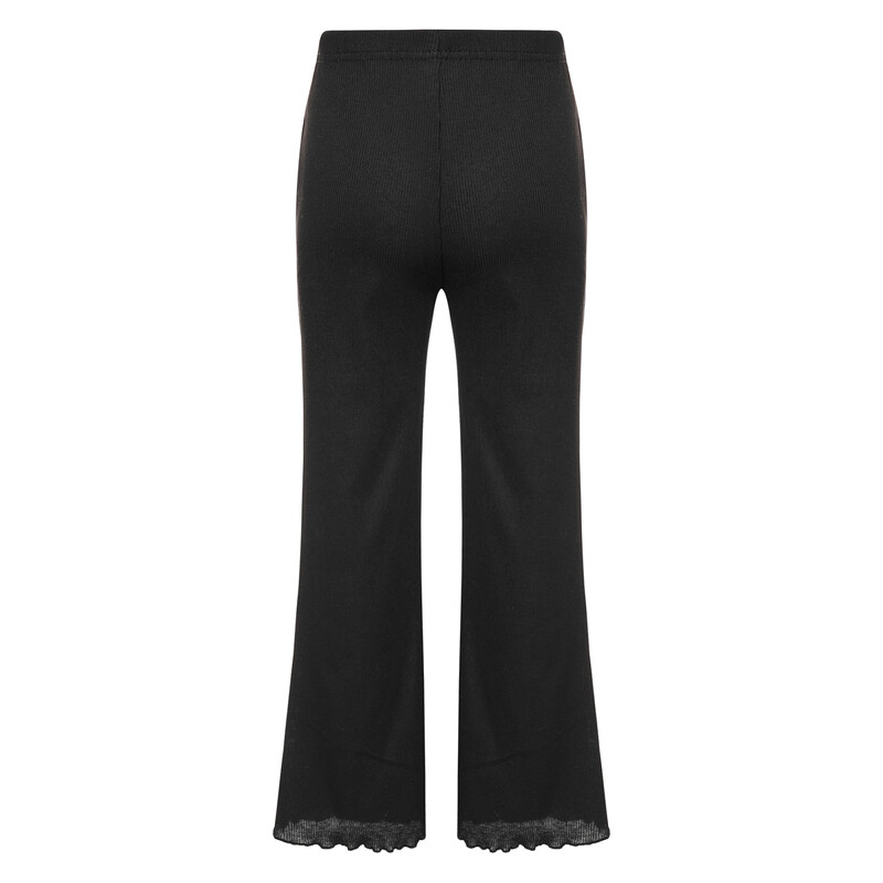 Παιδικά κοριτσίστικα καθημερινά μονόχρωμα παντελόνια με φουσκώματα ελαστική μέση Χαριτωμένο βολάν παντελόνι με καμπάνα με καμπάνα Αθλητικά ρούχα για τρέξιμο