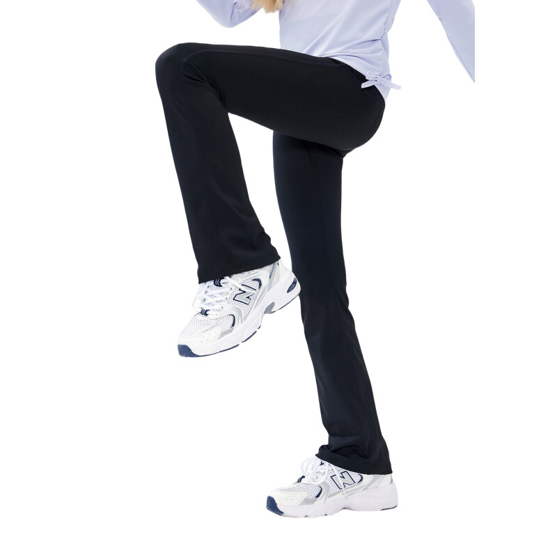 Παιδικό παντελόνι γιόγκα Flare Κοριτσίστικο κολάν Ψηλόμεσο κολάν για χορό για τρέξιμο Παντελόνι Casual Μαλακό παντελόνι γυμναστικής αθλητικής προπόνησης μαύρο