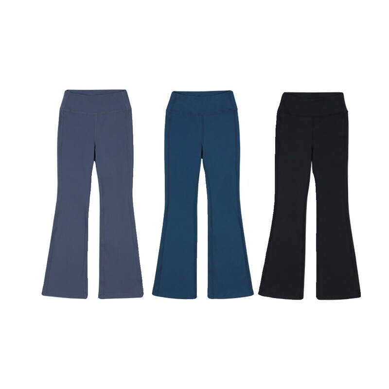 Παιδικό παντελόνι γιόγκα Flare Κοριτσίστικο κολάν Ψηλόμεσο κολάν για χορό για τρέξιμο Παντελόνι Casual Μαλακό παντελόνι γυμναστικής αθλητικής προπόνησης μαύρο