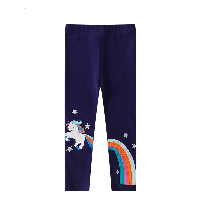 Κοριτσίστικα κολάν 2-7 ετών Βαμβακερά νήπια Βρεφικά στενά παντελόνια με ριγέ Παιδικά παντελόνια Κέντημα κινουμένων σχεδίων Παιδικά στενά σώβρακα