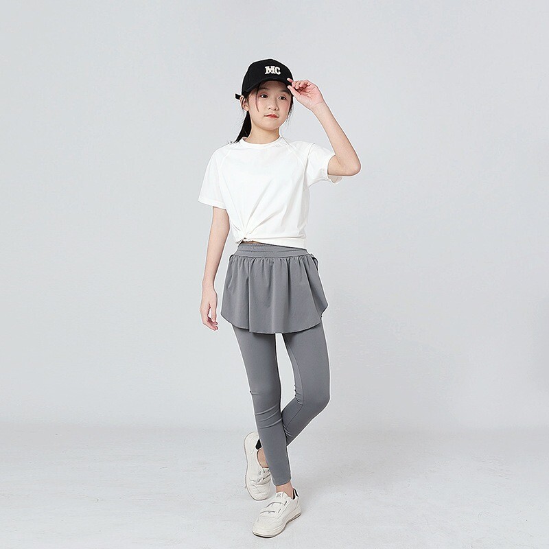 Κοριτσίστικα κολάν ψηλόμεσο τρέξιμο σπορ μακρύ καλσόν Παντελόνι ελαστικό χαριτωμένο άνετο παιδικό τένις γκολφ αθλητικά σκόρτσ για παιδιά