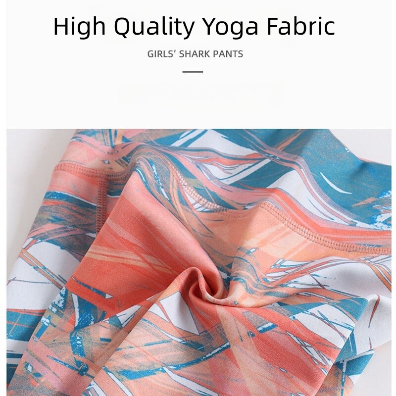 Κορίτσια γιόγκα κολάν άνοιξη με στάμπα για κορίτσια αθλητικό καλσόν Παντελόνι για τρέξιμο μολύβι αδυνατίσματος παντελόνι νήπιο κολάν παιδικό παντελόνι