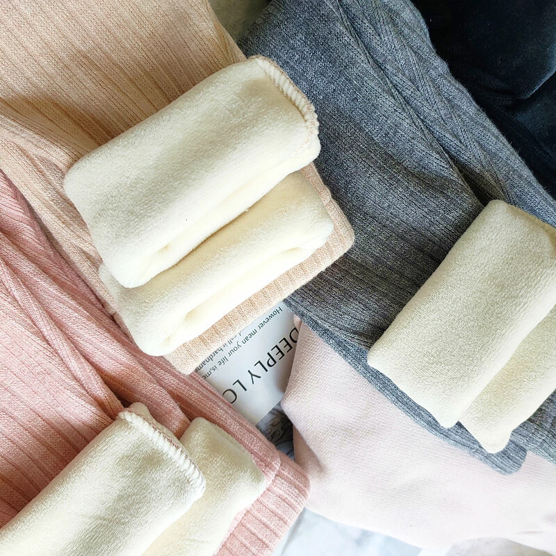 Bērnu biezas siltas kašmira bikses meitenēm rudens ziema korejiešu bērnu apģērbi plus samta bikses meiteņu legingi