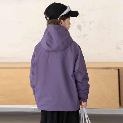 Dječje vanjsko jurišno odijelo Djevojačka tri-u-jedan jakna otporna na vjetar i vodootporna jakna odgovarajuće boje Planinarska jakna za kampiranje