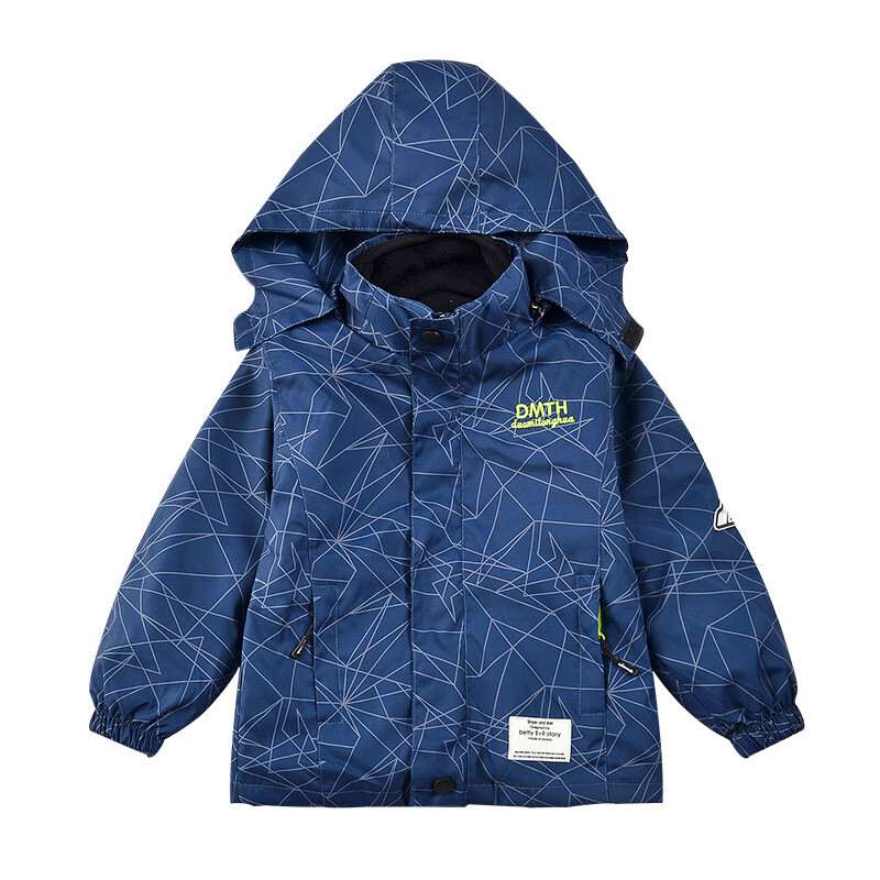 Poiste jakid Laste paksendatud jakid 2024 sügisriided Uued lasteriided Eemaldatav tuulekindel kolm-ühes jope