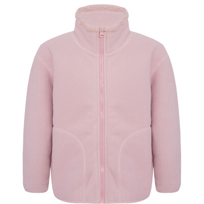 Djeca Djevojčice Dječaci Flis Sherpa jakna Trenirke Gornji dijelovi Ležerni samostojeći ovratnik Kaput s patentnim zatvaračem dugih rukava Jesen Zima Vanjska gornja odjeća