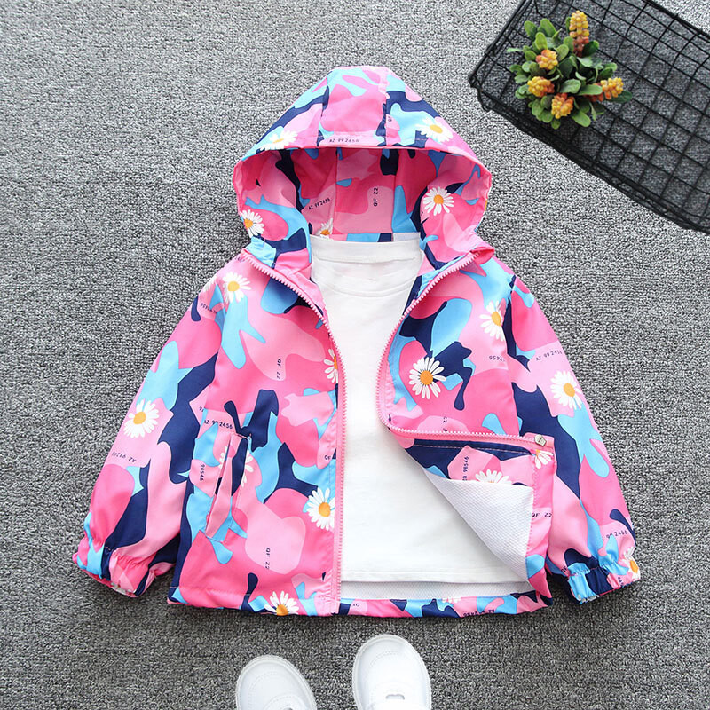 New Boy Windbreaker Camping Hooded παλτό Παιδικά αδιάβροχα μπουφάν πεζοπορίας με ζεστό φερμουάρ 2024 Αθλητικά ρούχα μπέιζμπολ κοριτσιών