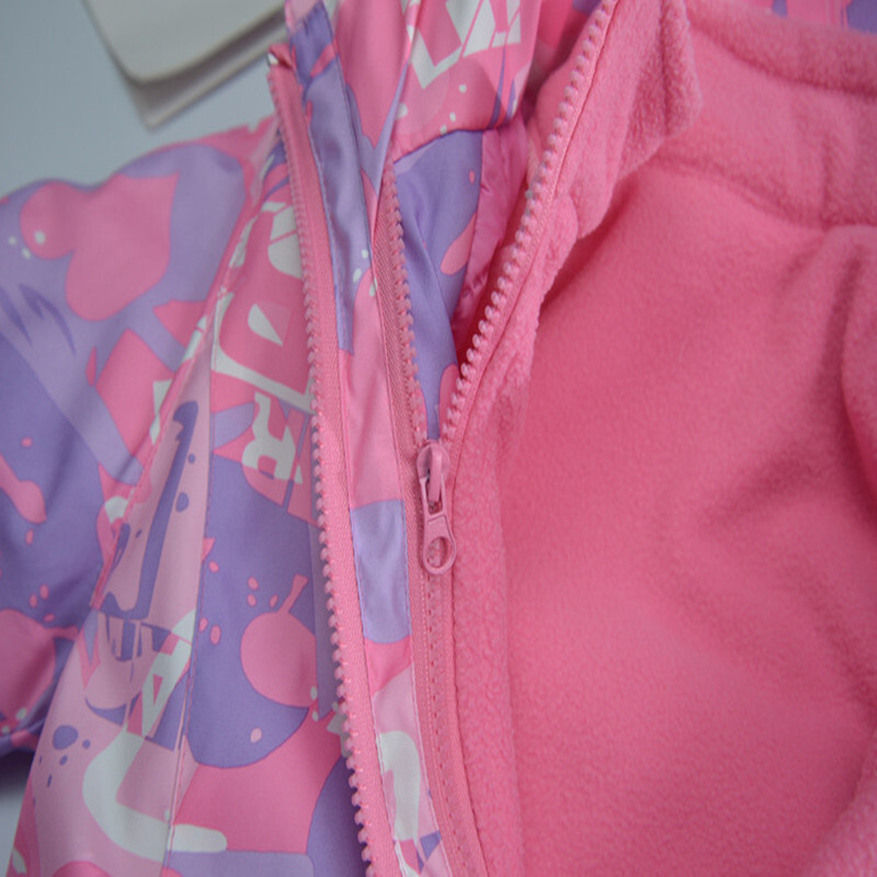 2024 φθινόπωρο παιδικό νέο κοριτσίστικο μπουφάν με κουκούλα αντιανεμικό αδιάβροχο σπορ μόδας σε εξωτερικούς χώρους με τοπ χειμωνιάτικο φλις ζεστά ρούχα