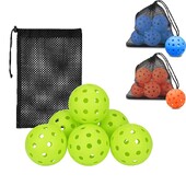 6/12 kom Pickleball Lopta za kriket s mrežastom vrećicom 40 rupa za vanjske turnire u zatvorenom prostoru Natjecateljska lopta Izdržljiva elastičnost Pickleballs