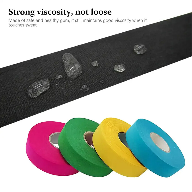 25M isekleepuv jäähoki teip 27 jardi jäähokikepi teip sulgpalli käepide jäähoki käepideme rull, libisemisvastane sporditarvikud