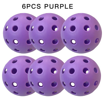 6/12/24Pcs Pickleball 74 MM TPE 40 rupa za vanjske kuglice za kiseljenje 26 g za vanjske igre za natjecanje Paketi kuglica za kiseljenje