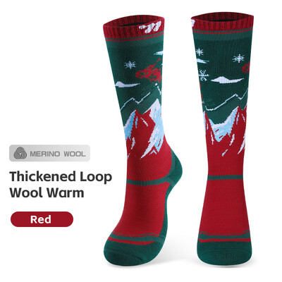 WEST BIKING Zimske termo dječje skijaške čarape Pamučne deblje tople sportske čarape Snow Boy Biciklističke skijaške čarape Dječje termo čarape