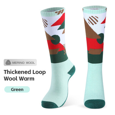 WEST BIKING Zimske termo dječje skijaške čarape Pamučne deblje tople sportske čarape Snow Boy Biciklističke skijaške čarape Dječje termo čarape