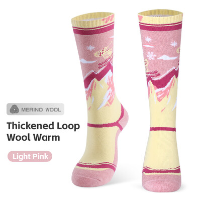 WEST BIKING Zimske termo dječje skijaške čarape Pamučne deblje tople sportske čarape Snow Boy Biciklističke skijaške čarape Dječje termo čarape