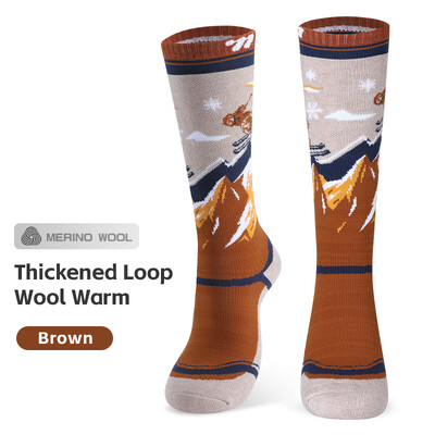 WEST BIKING Zimske termo dječje skijaške čarape Pamučne deblje tople sportske čarape Snow Boy Biciklističke skijaške čarape Dječje termo čarape