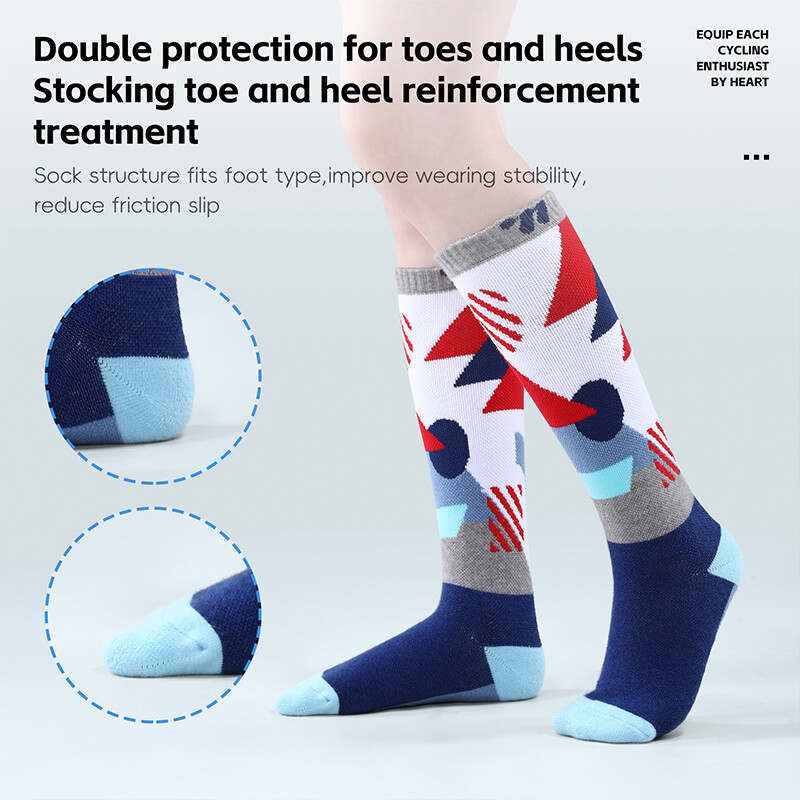 WEST BIKING Zimske termo dječje skijaške čarape Pamučne deblje tople sportske čarape Snow Boy Biciklističke skijaške čarape Dječje termo čarape