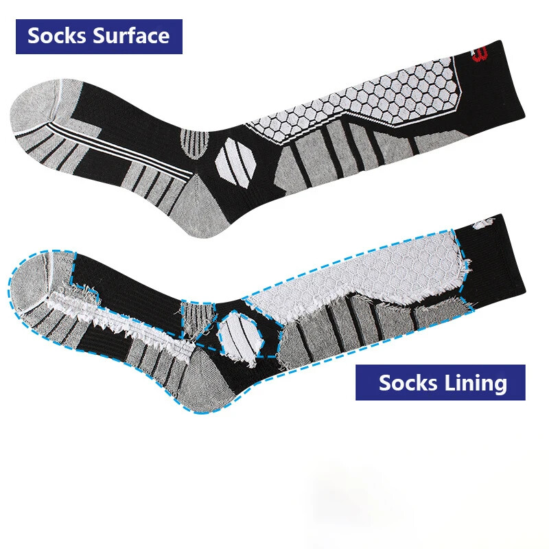 1 par skijaških čarapa Termalne čarape za zimske sportove za žene Muškarci Skijanje Biciklizam Trčanje Čarape za penjanje Dječje sportske čarape za snowboard