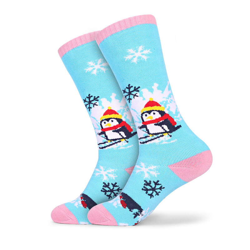 Șosete termice de iarnă pentru schi pentru copii, bumbac, mai groase, șosete sport calde, pentru băiat de zăpadă, pentru ciclism, pentru schi, șosete termopan elastice pentru copii