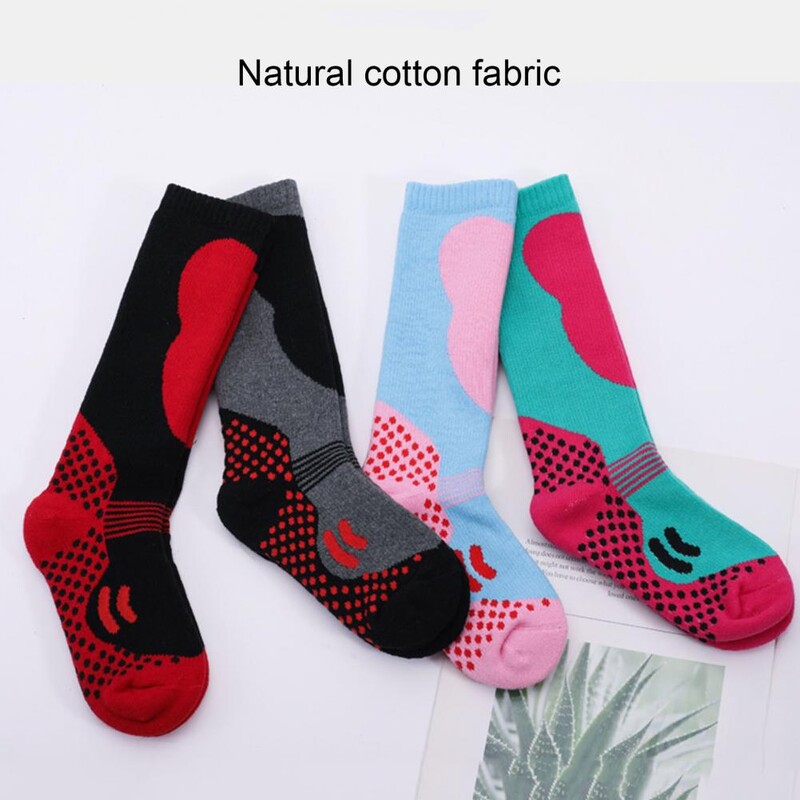 Dječje skijaške čarape Skijaške čarape koje upijaju znoj Dječje zimske skijaške čarape Termo pamučne duge cijevi Sportovi na otvorenom za dječake Djevojčice