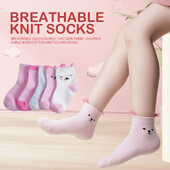 5 pari/komplet dječjih mekih pamučnih čarapa za dječake i djevojčice, bebe, dojenčad, modne pruge, tople za jesen, zimu 0-8 godina, dječje čarape iz crtića