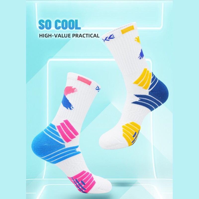 Praktične košarkaške čarape za muškarce, djecu, podebljano dno za ručnike, profesionalne sportove srednje veličine za elitno trčanje, biciklizam