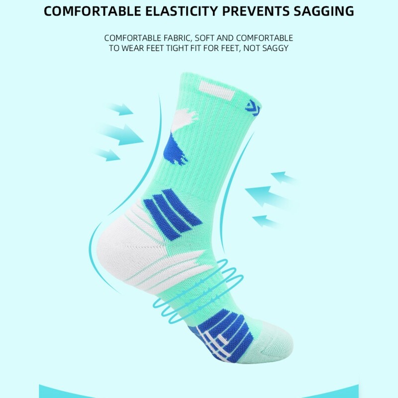 Praktične košarkaške čarape za muškarce, djecu, podebljano dno za ručnike, profesionalne sportove srednje veličine za elitno trčanje, biciklizam