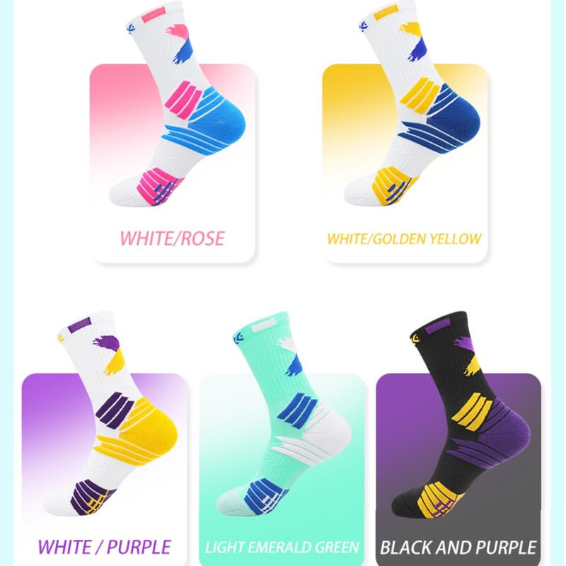 Praktične košarkaške čarape za muškarce, djecu, podebljano dno za ručnike, profesionalne sportove srednje veličine za elitno trčanje, biciklizam