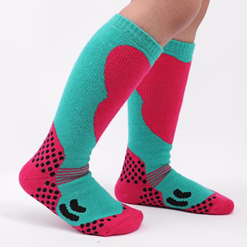 Dječje zimske skijaške čarape Duga cijevna čarapa Debljane pamučne čarape Sportske čarape na otvorenom za dječake Djevojčice Skijanje Snowboard