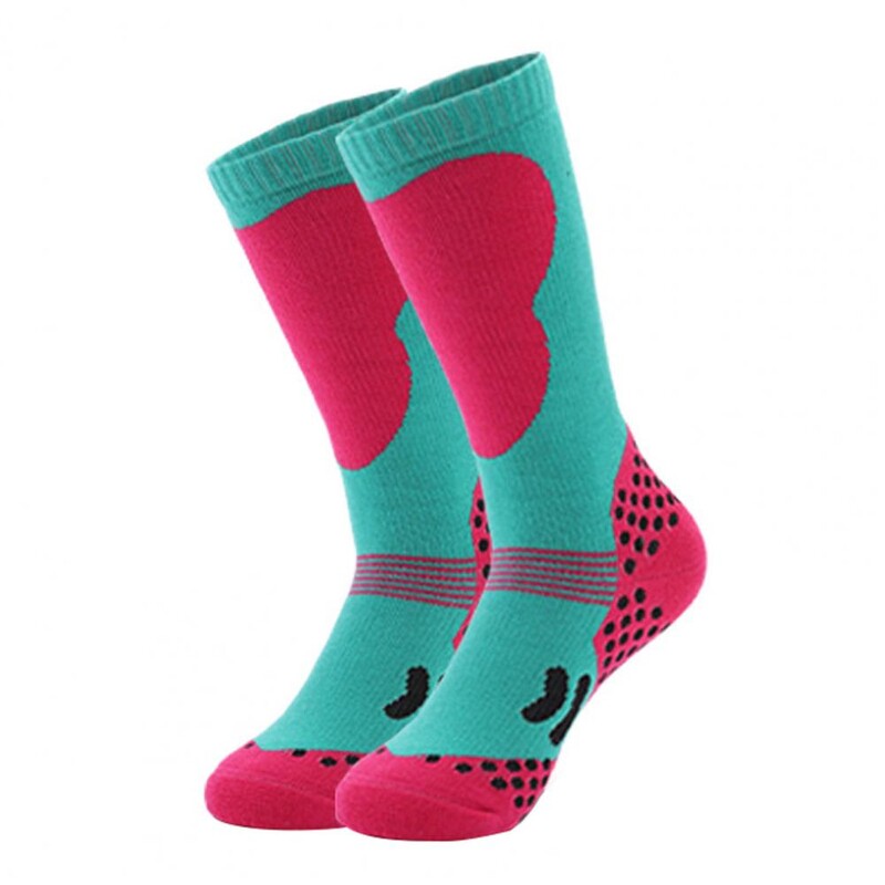 Dječje zimske skijaške čarape Duga cijevna čarapa Debljane pamučne čarape Sportske čarape na otvorenom za dječake Djevojčice Skijanje Snowboard