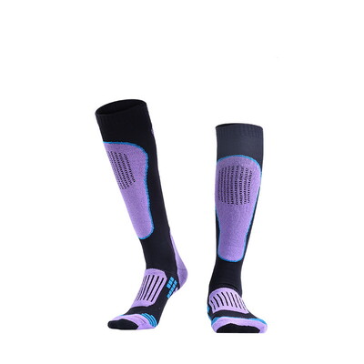 1 pāri ziemas kempings slēpošanas zeķes vīriešiem sievietēm garas siltas zeķes biezas kompresijas zeķes sporta snovbordam pārgājieniem termozeķes