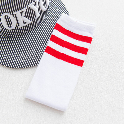 Lytwtw's Djevojačke tajice Visoke čarape do koljena Slatke prugaste čarape Dječja odjeća Tajice Djeca, mala djeca, Bijeli bodi za dječake