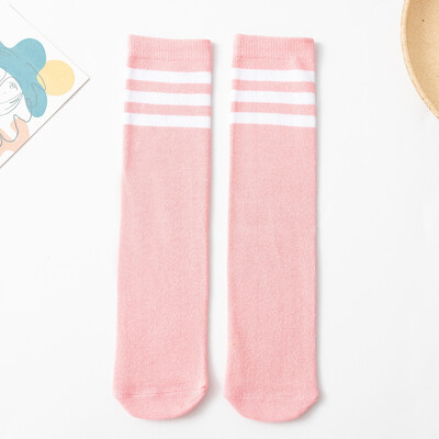 Dječje nogometne čarape Visoke čarape do koljena s tri pruge Pamučne sportske čarape Dječaci i djevojčice Uniformne čarape za malu djecu