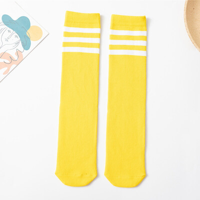 Dječje nogometne čarape Visoke čarape do koljena s tri pruge Pamučne sportske čarape Dječaci i djevojčice Uniformne čarape za malu djecu