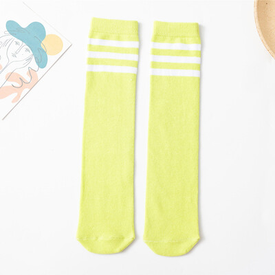 Dječje nogometne čarape Visoke čarape do koljena s tri pruge Pamučne sportske čarape Dječaci i djevojčice Uniformne čarape za malu djecu