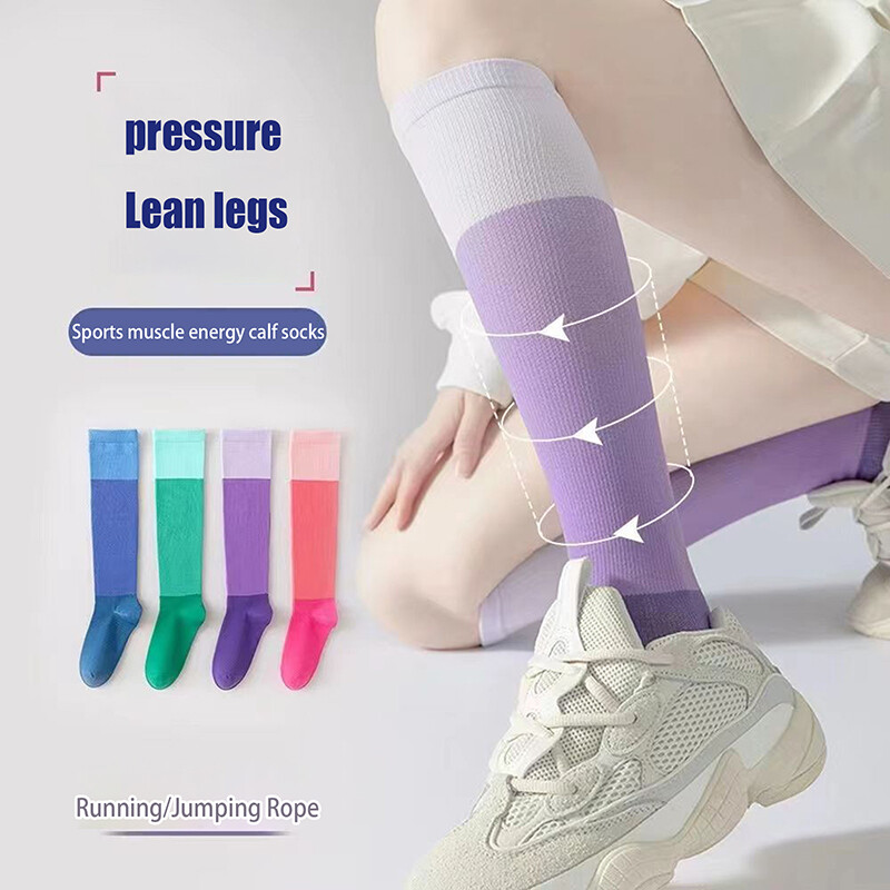 1 par čarapa za proširene vene, kompresijske čarape, medicinske sestre, sportske biciklističke čarape, poklon za trčanje za žene, muškarce, planinarenje u prirodi