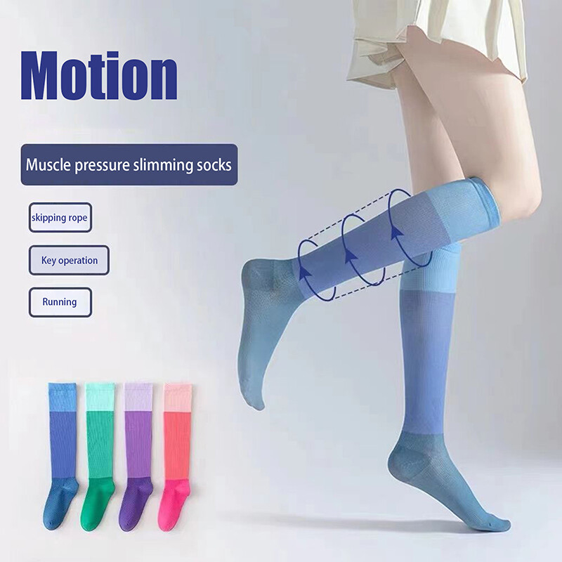 1 par čarapa za proširene vene, kompresijske čarape, medicinske sestre, sportske biciklističke čarape, poklon za trčanje za žene, muškarce, planinarenje u prirodi