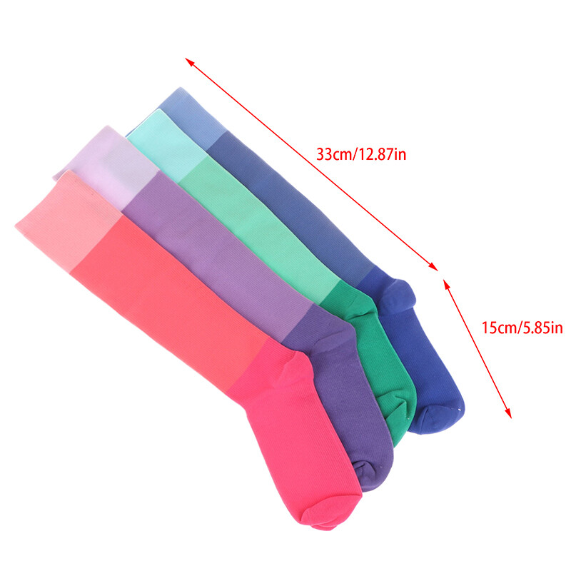 1 par čarapa za proširene vene, kompresijske čarape, medicinske sestre, sportske biciklističke čarape, poklon za trčanje za žene, muškarce, planinarenje u prirodi