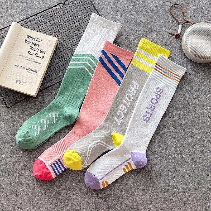 1 чифт чорапи за разширени вени Компресионни чорапи Спортни чорапи за медицинска сестра Колоездене Подарък за бягане за жени Мъже Туризъм сред природата