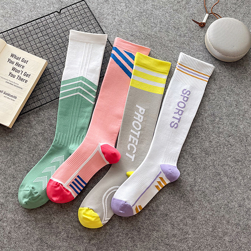 1 чифт чорапи за разширени вени Компресионни чорапи Спортни чорапи за медицинска сестра Колоездене Подарък за бягане за жени Мъже Туризъм сред природата