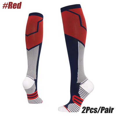 1 par kompresijskih čarapa za žene, muškarce, kompresijske čarape za cirkulaciju 20-30 mmHg za dojenje, putovanja, čarape za stazu