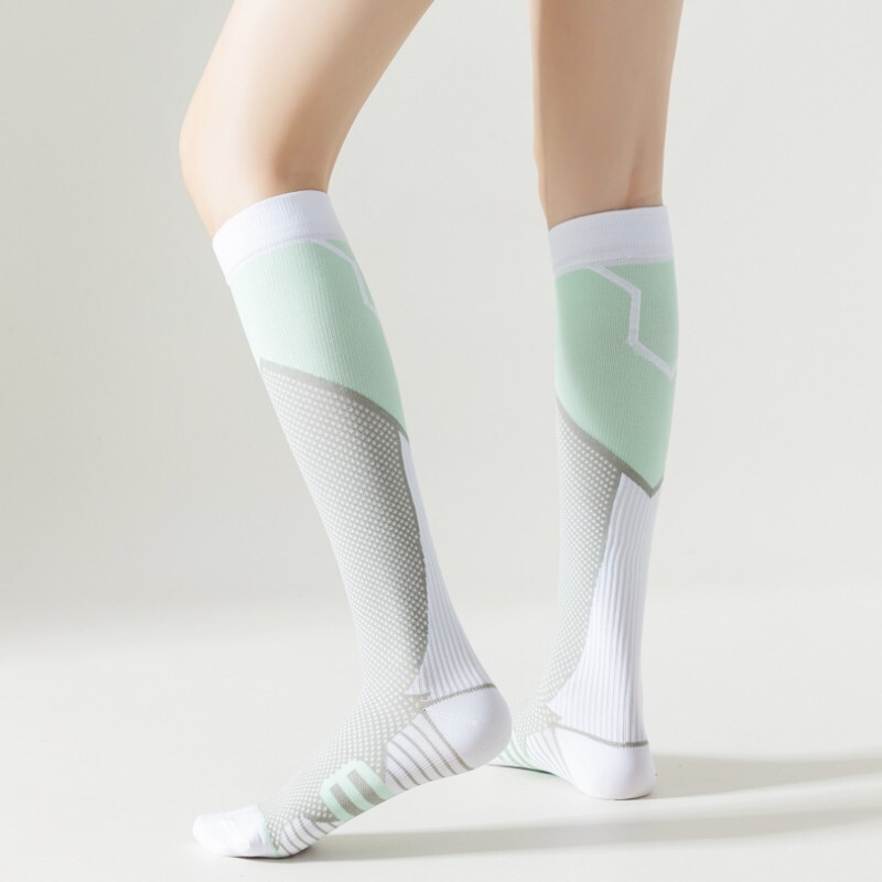 Tlačne čarape za tele Ženske kompresijske čarape Vježbanje Fitnes Joga Vježbe trčanja Ulaz za koljena Plima Boja kose Uže za preskakanje