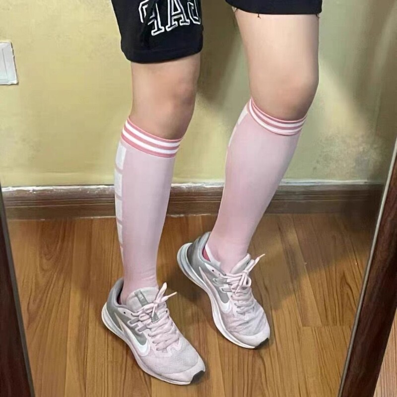 1 par sportskih kompresijskih dokonika u boji, prozračnih čarapa za planinarenje na otvorenom, ženskih čarapa