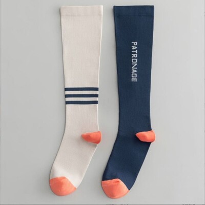 1 par poliesterskih ženskih profesionalnih sportskih čarapa Šarene protuklizne kompresijske čarape Prozračne teleće čarape za utrke na otvorenom, biciklizam