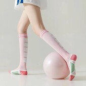 Sportske čarape, ženske duge čarape za kompresiju mišića, trčanje, preskakanje užeta, fitness, svijetle teleće čarape