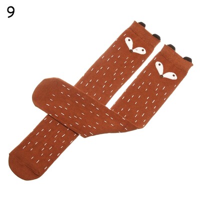 Tüdruku sokid 3-12 aastat vanad puuvillased uus suveversioon Long Tube Printsess Laste põlve sokid Laste tantsusokid